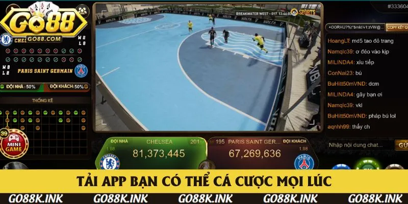 Bạn có thể tải app Go88 để cá cược mọi lúc