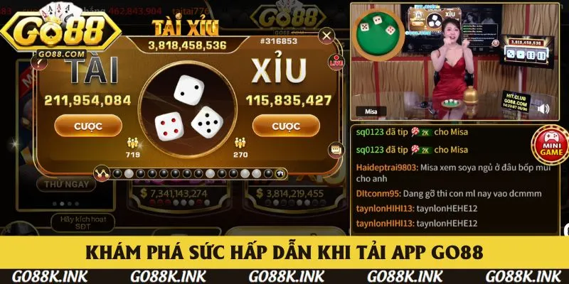 Khám phá những những điều hấp dẫn khi tải app Go88